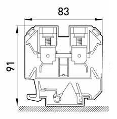 Наборная клеммная колодка E.Next e.tc.din.pro.95 на DIN-рейку (p049009) - фото №2
