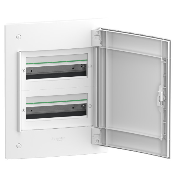 Встраиваемый щит Schneider Electric PrismaSeT XS LVSXN213 2 ряда 26М белые двери - фото №1