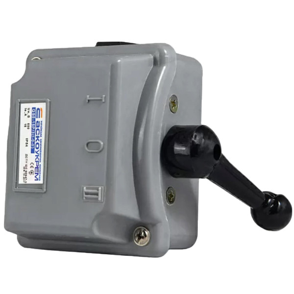 Рубильник Аско-Укрем QS5-15P/3 A0100010003 1-0-2 на 15А - фото №2