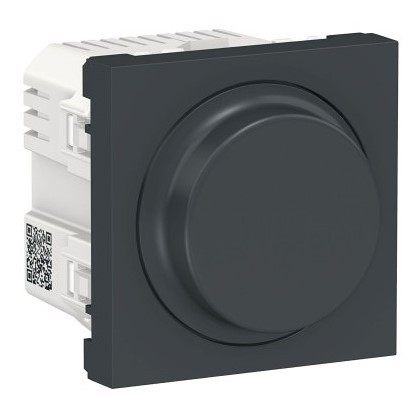 Универсальный поворотный светорегулятор Schneider Electric NU351454 для LED ламп (антрацит) - фото №1