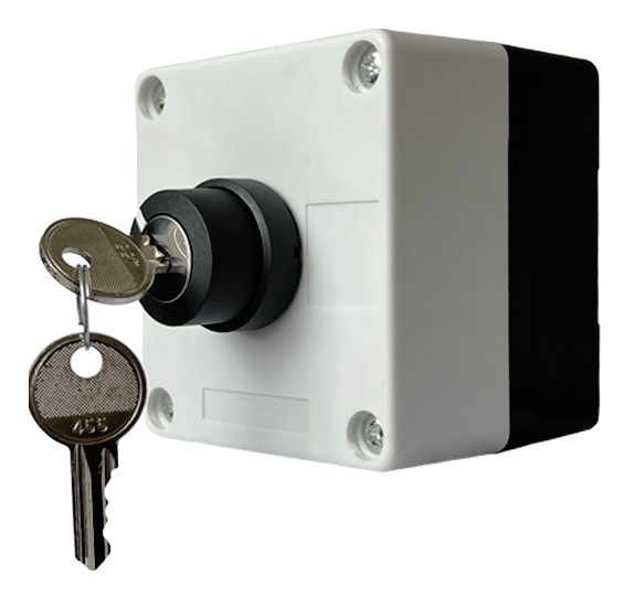 Одноместный пост управления Promfactor FP5-BOX1W7 с переключателем "0-I и ключом"