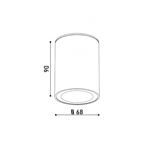 Точковий світильник Kloodi KD-REIN70 IP65 WH GU10 1x10W білий - фото №3