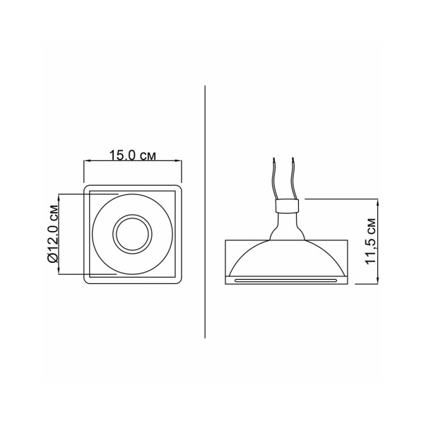 Гіпсовий точковий врізний світильник Imperium Light 403115.01.01 Flamenco GU10/GU5.3 1x50W IP20 - фото №1