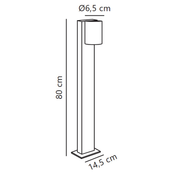 Вуличний світильник Nordlux 2518168003 Tin GU10 1x35 IP44 чорний - фото №3