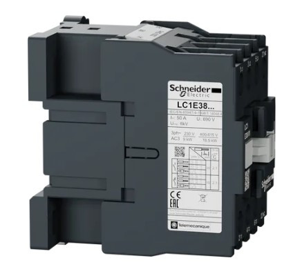 Контактор Schneider Electric LC1E3801M5 3Р Е 1NC 38А АС3 220В - фото №1