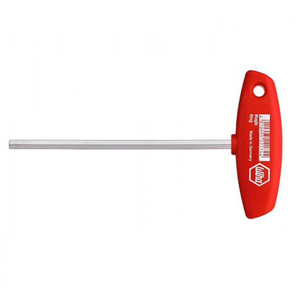 Шестигранник с Т-образной рукояткой Wiha W00923 Hex 6х200 CrV