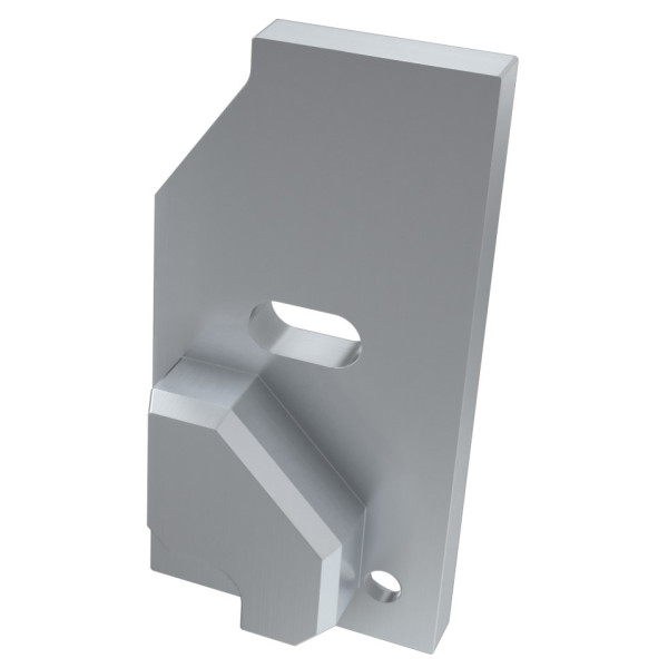 Заглушка Lumines для типа I6 8мм с отверстием правая серебро - фото №1