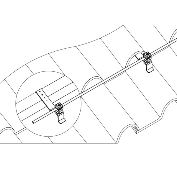 Тримач під черепицю Leo Lightman з тримачем Clip Ni/Pa (308013) - фото №4
