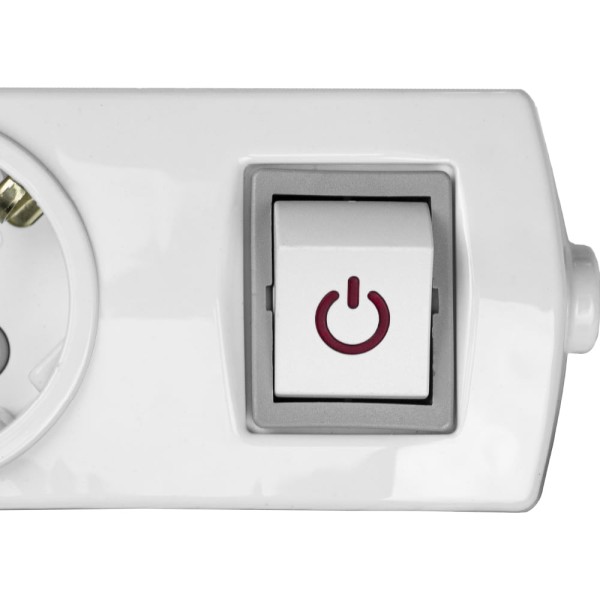 Подовжувач Violux 4р 2м без заземлення з вимикачем ( 920551 ) - фото №3