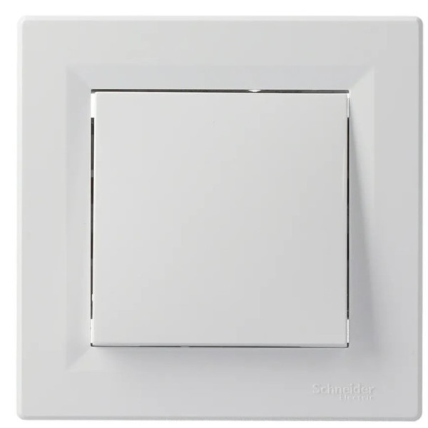 Переключатель перекрестный 1-клавишный белый Asfora, EPH0500121