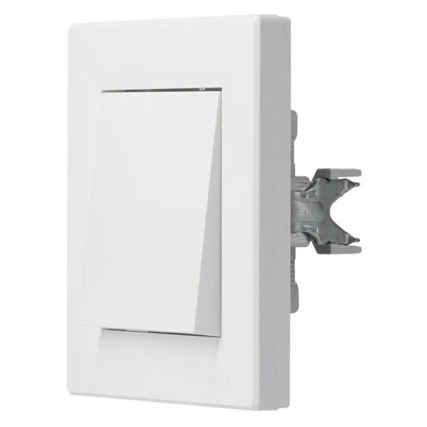 Переключатель перекрестный 1-клавишный белый Asfora, EPH0500121 - фото №1