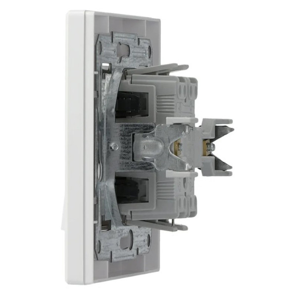 Переключатель перекрестный 1-клавишный белый Asfora, EPH0500121 - фото №2