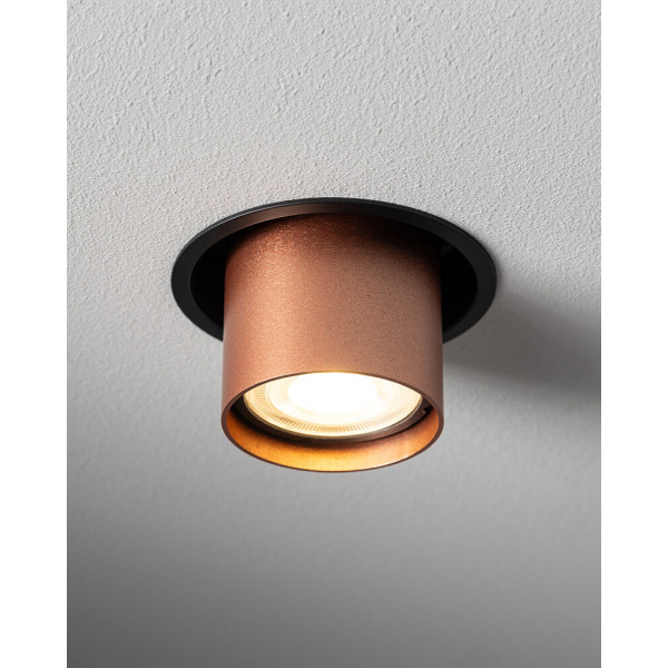 Точковий світильник Nowodvorski 10801 Mono Slide GU10 1x10W IP20 мідний - фото №2