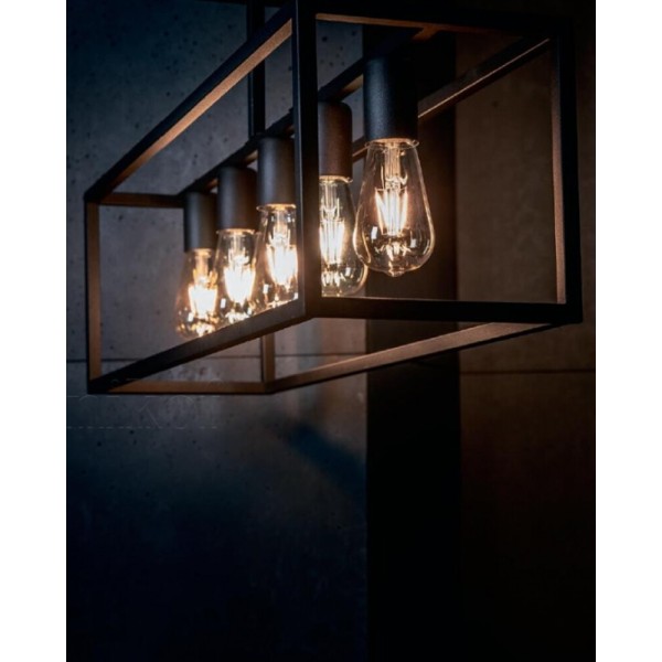 Люстра Nowodvorski 9047 Crate E27 5x25W IP20 чорна - фото №1