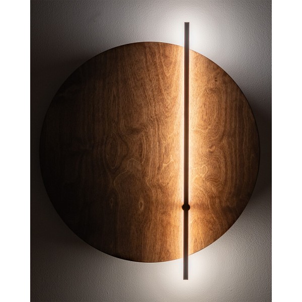 Бра, настінний світильник Nowodvorski 11432 Sunset LED D 1x7W 3000K 65Lm IP20 коричневий - фото №1