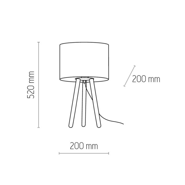 Настільна лампа TK Lighting 5293 Tokyo - фото №1