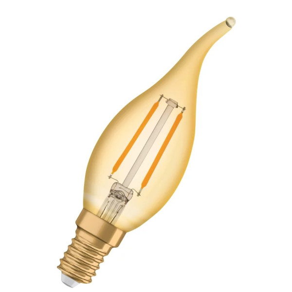 Лампа світлодіодна Osram 1906 CL BA 22 2,5Вт/824 FIL GOLD E14 10x1 - фото №1