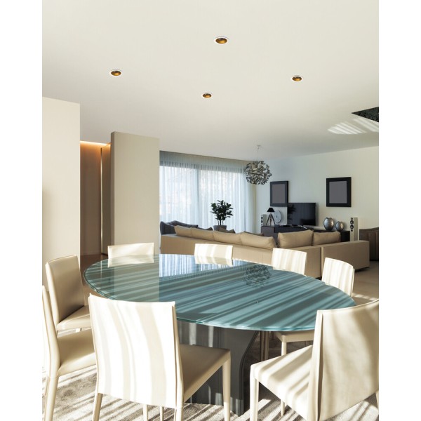 Точечный светильник Kanlux 36220 Glozo DSO G/W GU10/GU5.3 1x10W IP20 Wh - фото №1