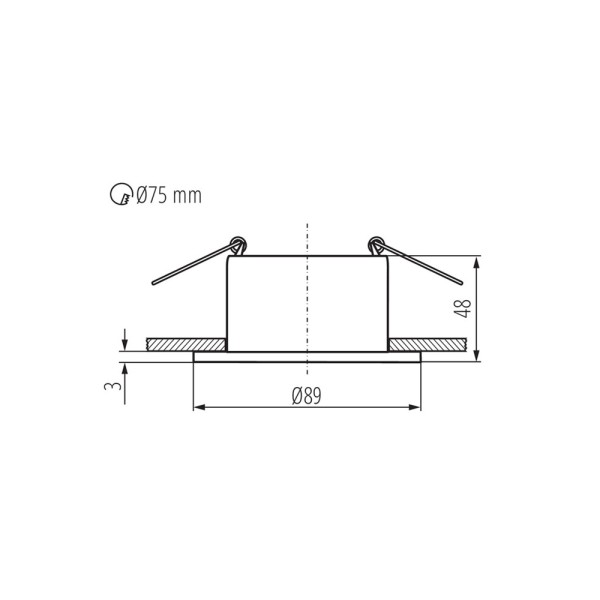 Точечный светильник Kanlux 36220 Glozo DSO G/W GU10/GU5.3 1x10W IP20 Wh - фото №3