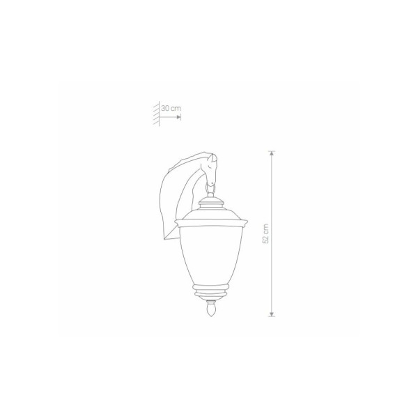 Світильник вуличний Nowodvorski 34900 Horse E27 1x60W IP44 - фото №3