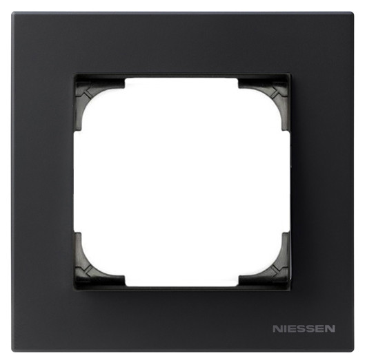 Однопостовая рамка ABB Sky 8571 NS (черный бархат)