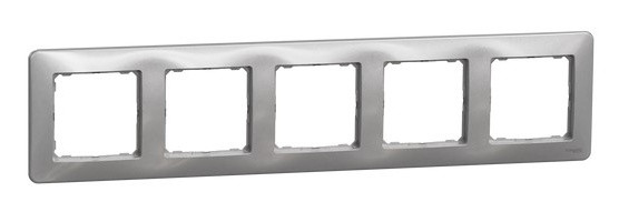Рамка 5-местная Schneider Electric Sedna Design алюминий SDD313805