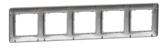 Рамка 5-местная Schneider Electric Sedna Design алюминий SDD313805 - фото №3
