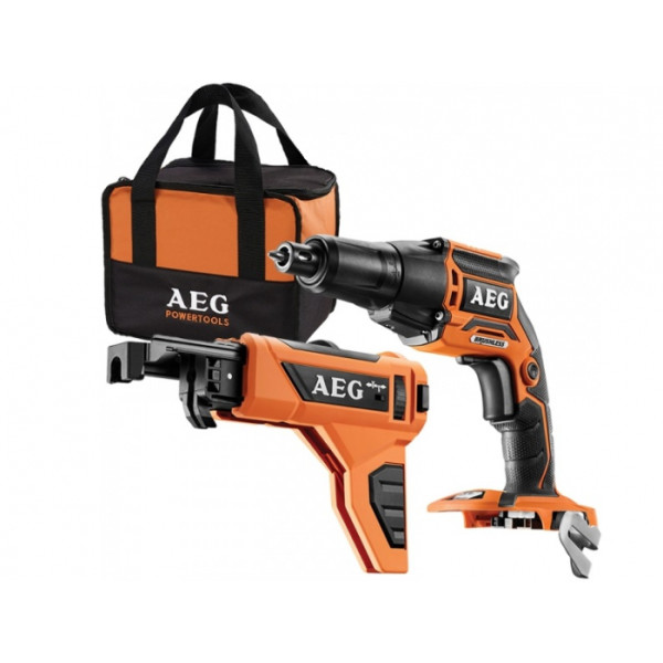 Безщітковий шуруповерт по гіпсокартону AEG 4935459621 18В з насадкою BTS BSA - фото №2