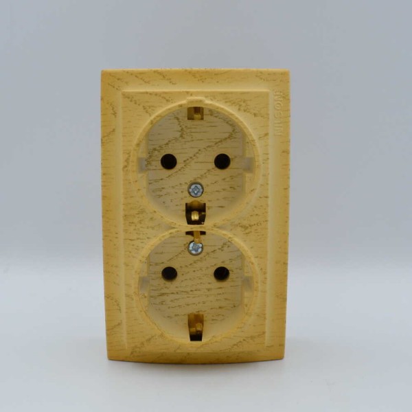 Розетка Nilson Themis клен 2-я с заземлением ( 26281025 ) - фото №2