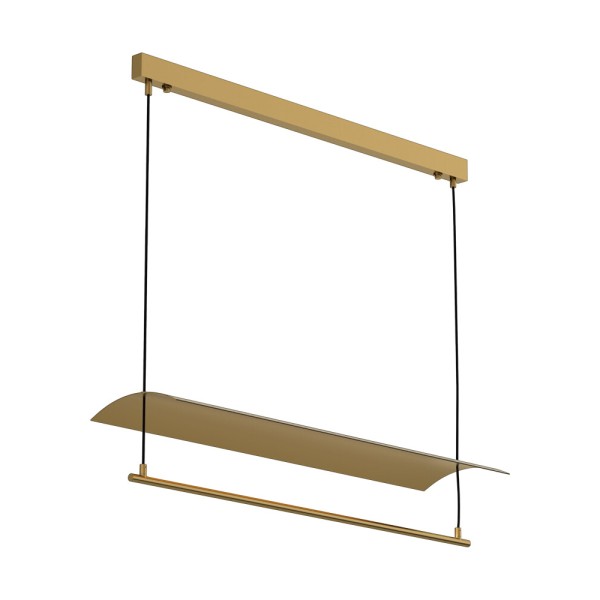 Люстра Pikart 38371-2 Frame LED 1x20W IP20 латунна - фото №2