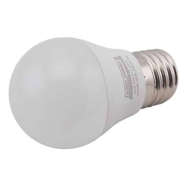 Светодиодная лампа TNSy LED Bulb-G45-5W-E27-220V-4000K-450L ICCD (TNSy5000037) - фото №3