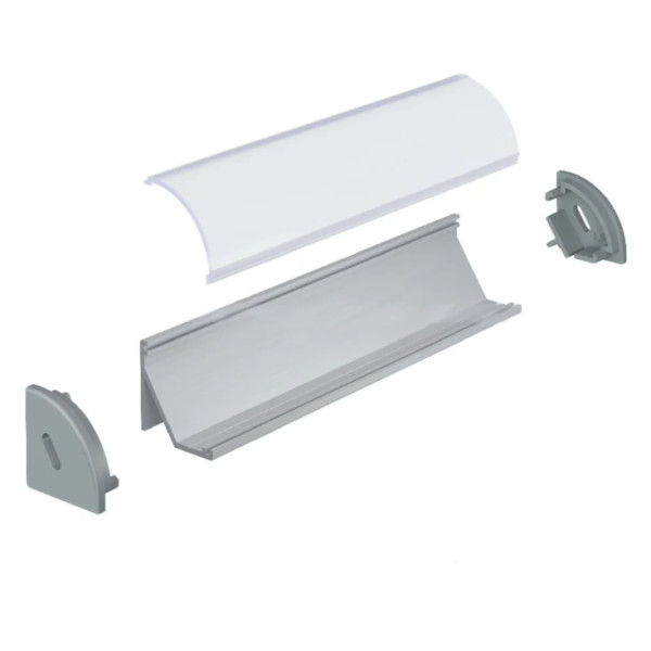 LED-профіль кутовий анодований, 2 метра (ЛПУ17н_2) - фото №3