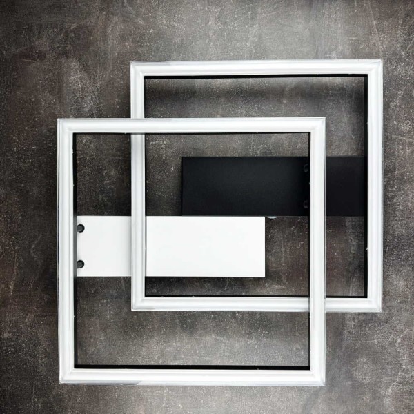 Світильник LED smart BRIONI-S+пульт 84W 3000-5000K IP20 квадрат біло-чорний Violux ( 220705 ) - фото №2