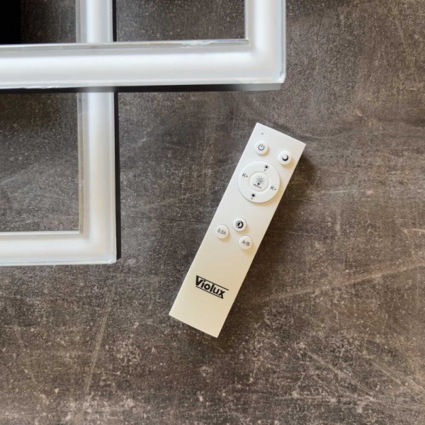 Світильник LED smart BRIONI-S+пульт 84W 3000-5000K IP20 квадрат біло-чорний Violux ( 220705 ) - фото №5