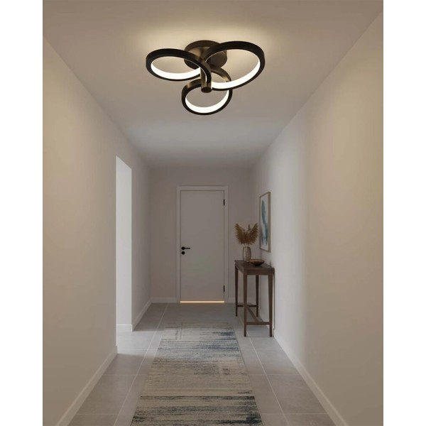 Люстра Goldlux 336002 Ribbon LED 1x12W 4000K 1700Lm IP20 чорна - фото №4