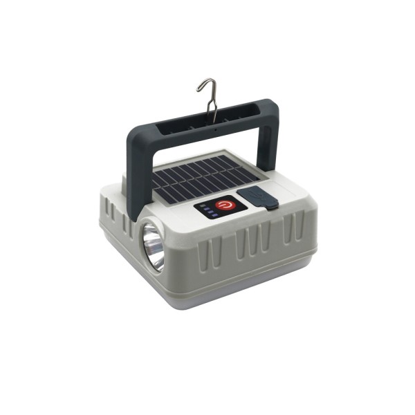 Вуличний світильник на сонячній батареї Goldlux 330932 K2 LED 1x1W 8000K 100Lm IP44 сірий