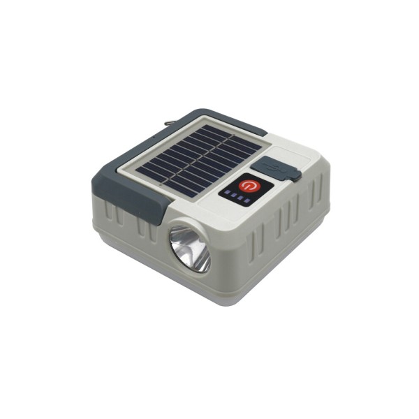 Вуличний світильник на сонячній батареї Goldlux 330932 K2 LED 1x1W 8000K 100Lm IP44 сірий - фото №3