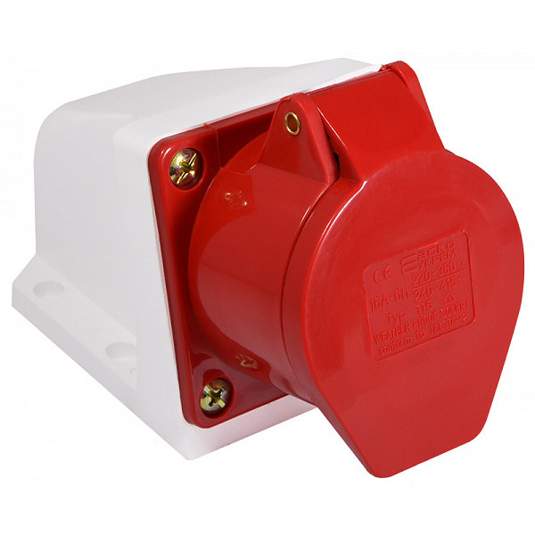 Силовой разъем Аско-Укрем ГC 3Р+N+РЕ 16А/5 (115) (A0080040003) - фото №2