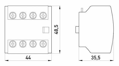 Дополнительный контакт E.Next e.industrial.au.4.13 1NO+3NC (i0140008) - фото №2