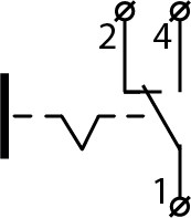 Кнопка «Старт» Аско-Укрем XB2-EH125 NO+NC з фіксацією чорна (A0140010040) - фото №5