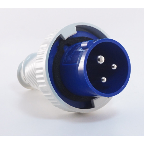 Силовой штекер на кабель WALTHER WL219306 (2P+E) 16А 230V IP67 - фото №1