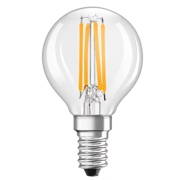 Лампа светодиодная Osram LED CL P40 4Вт/827 FIL E14 10x1