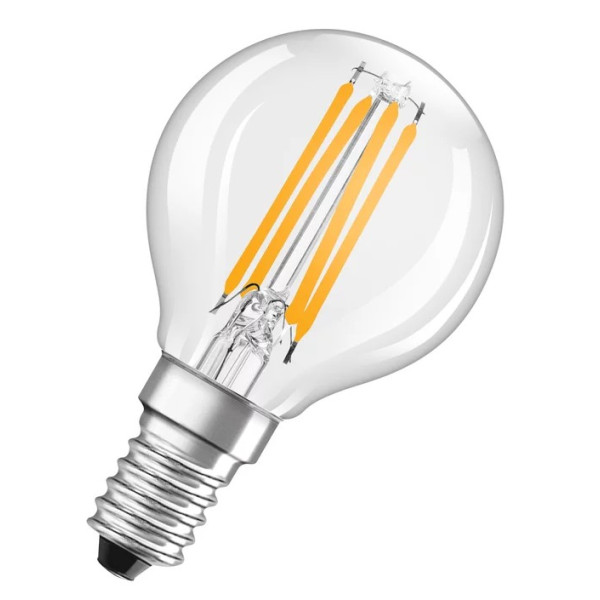 Лампа светодиодная Osram LED CL P40 4Вт/827 FIL E14 10x1 - фото №1