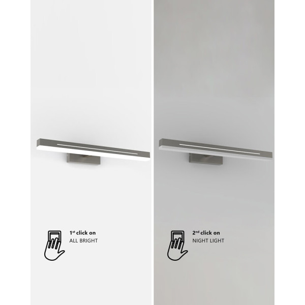 Світильник підсвітка для дзеркала Nordlux 2015411001 Otis LED 1x17W 3000K 1650Lm IP44 білий - фото №1