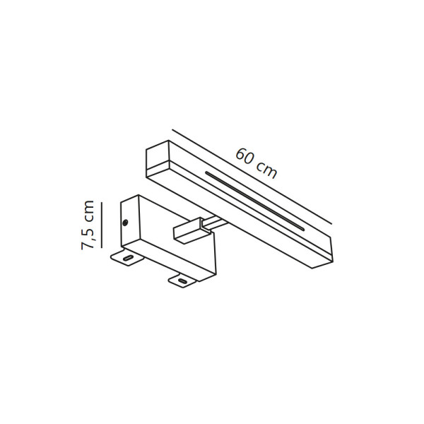 Світильник підсвітка для дзеркала Nordlux 2015411001 Otis LED 1x17W 3000K 1650Lm IP44 білий - фото №3