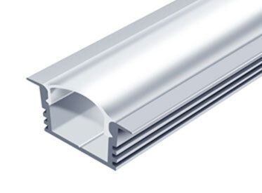 LED-профиль врезной анодированный, 2 метра (ЛПВ12е_1) - фото №1