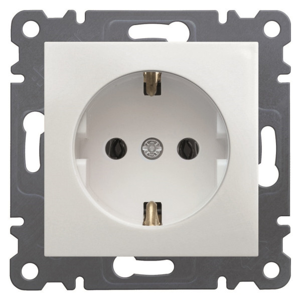 Розетка WL1050 Lumina-2, белая, Hager