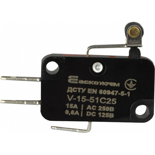 Конечный мини-выключатель Аско-Укрем V-15-51C25 (A0050040019) - фото №3