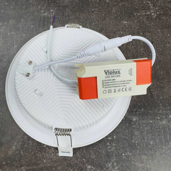 Світильник LED даунлайт Violux ALUMIN 18W 4200K круг IP20 ( 120180 ) - фото №4