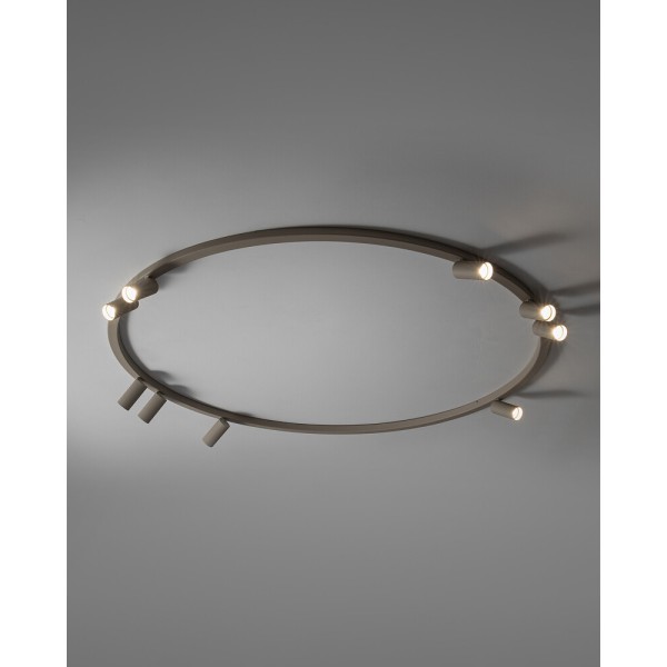 Люстра Nowodvorski 11954 Fourty Round GU10 R35 9x10W IP20 бежева - фото №1